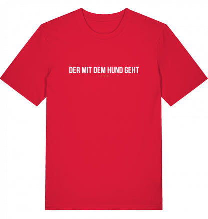 100% Organic Herren Shirt »Der mit dem Hund geht«