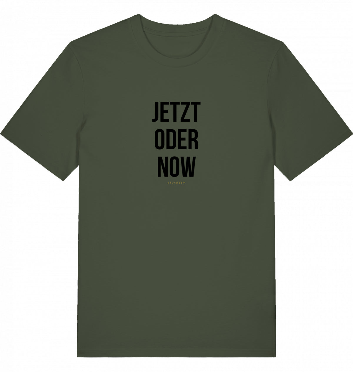 100% Organic Herren Shirt »Jetzt oder Now«