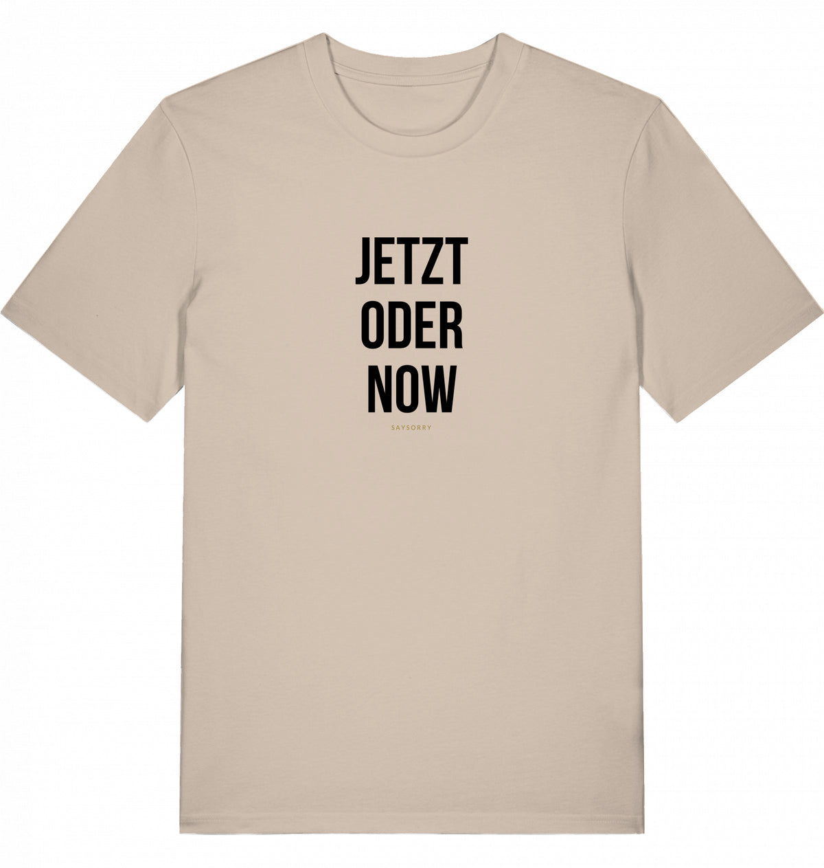 100% Organic Herren Shirt »Jetzt oder Now«