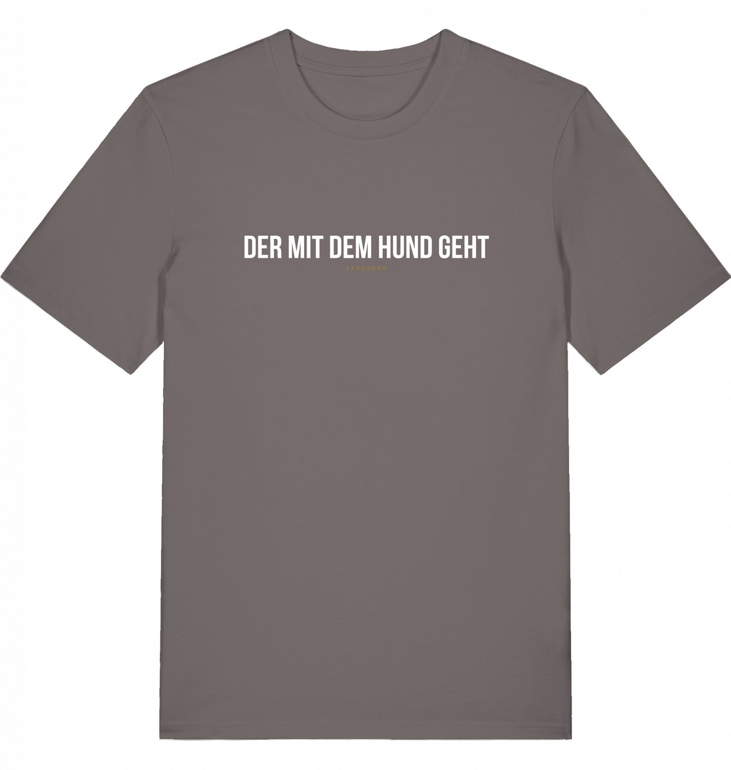 100% Organic Herren Shirt »Der mit dem Hund geht«