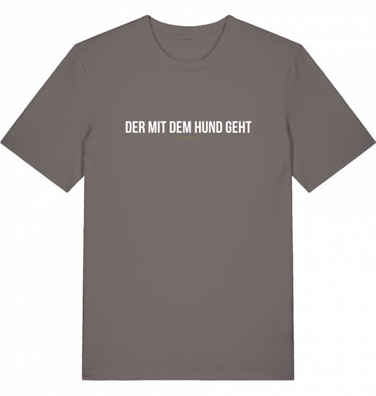 100% Organic Herren Shirt »Der mit dem Hund geht«