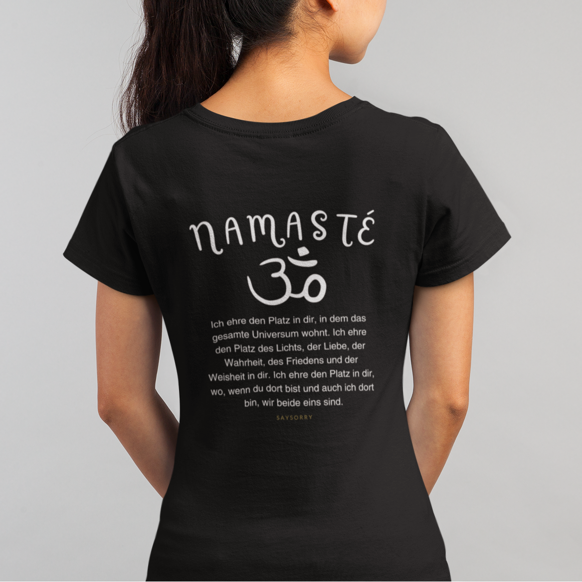 Organic Alle-Größen-Shirt »Namasté«