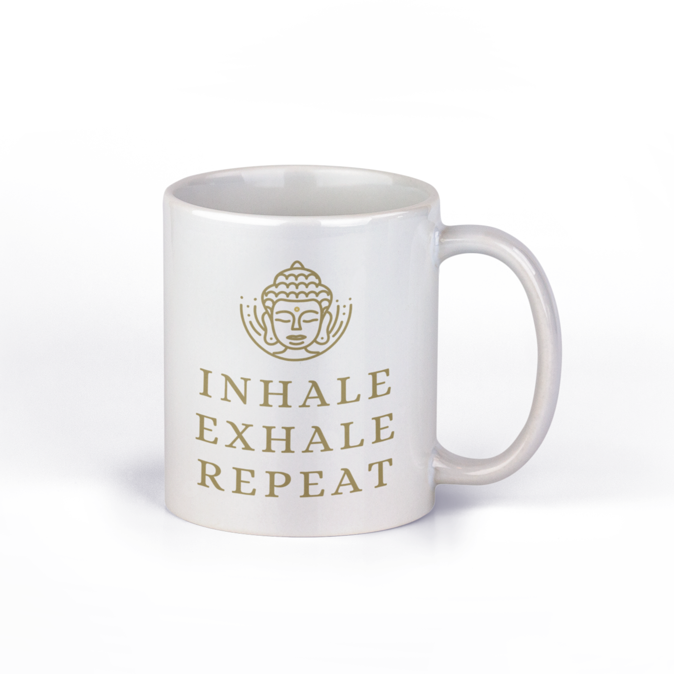 Original SAYSORRY Designer Tasse »Inhale Exhale Repeat«