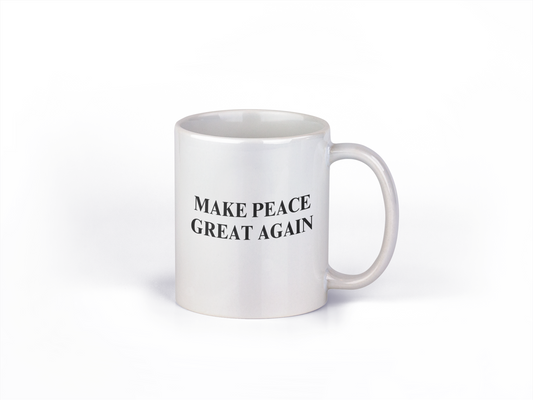 Original SAYSORRY Designer Tasse »Make Peace Great Again«