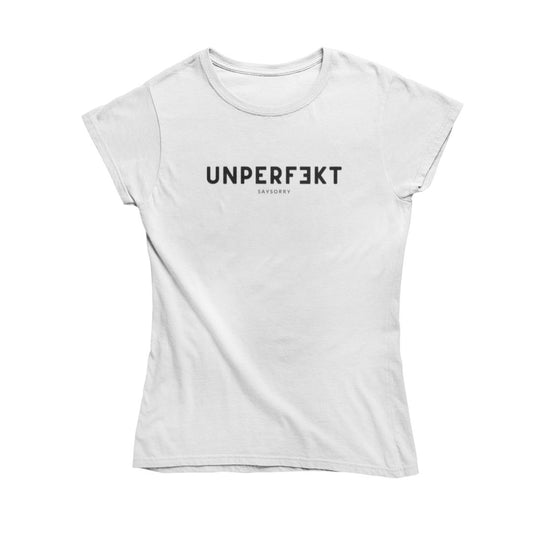 Slim Fit organic Damen Shirt »unperfekt« Shirt SAYSORRY White XS 